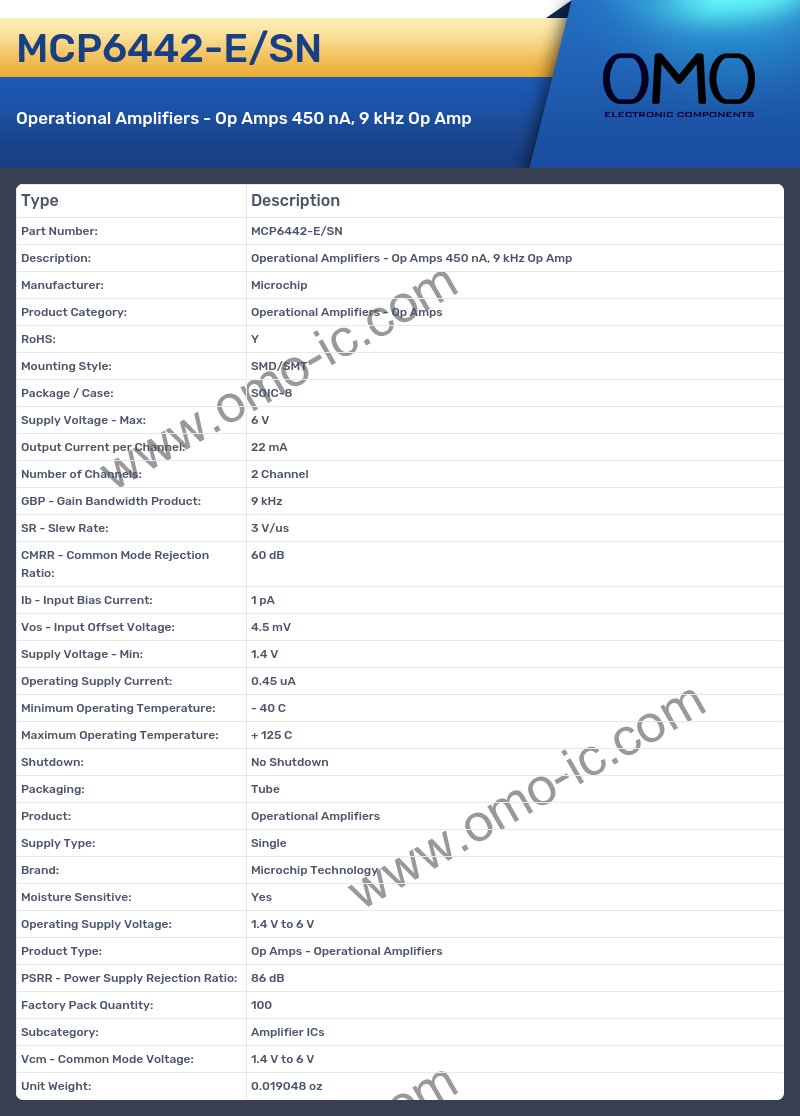 MCP6442-E/SN