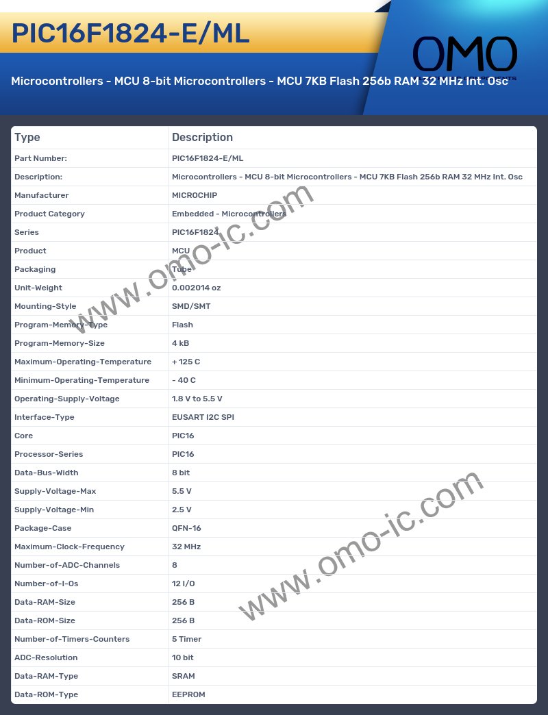 PIC16F1824-E/ML