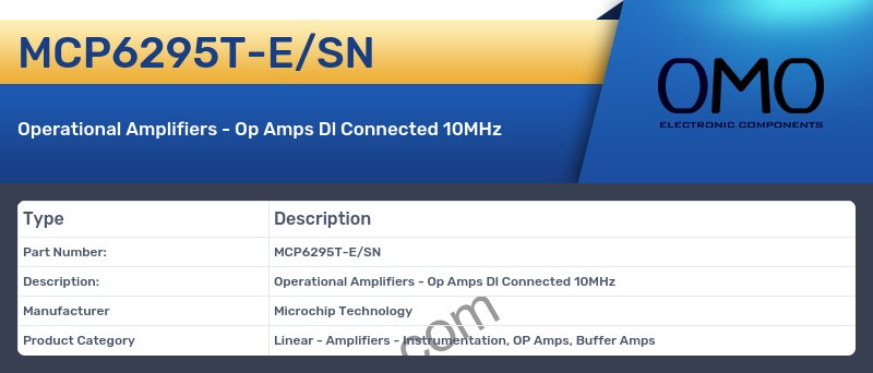 MCP6295T-E/SN
