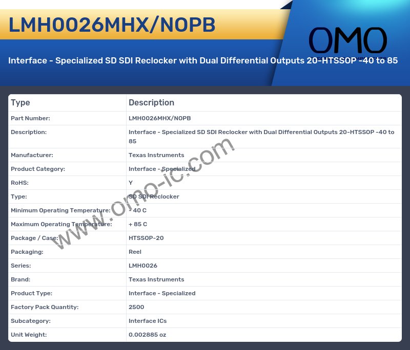 LMH0026MHX/NOPB