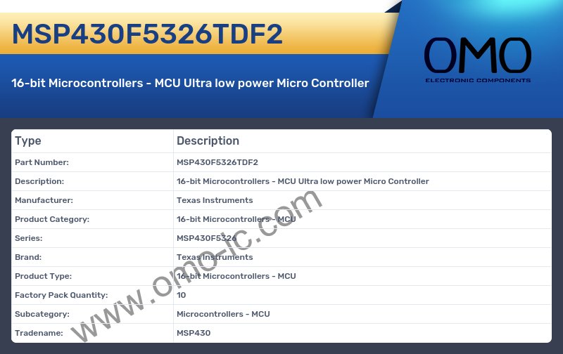MSP430F5326TDF2