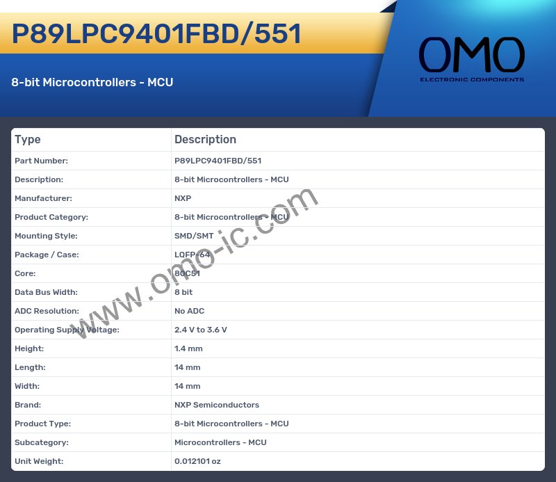 P89LPC9401FBD/551