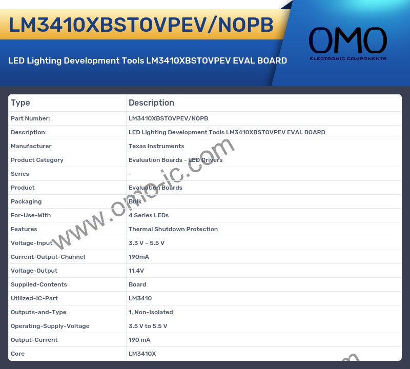 LM3410XBSTOVPEV/NOPB