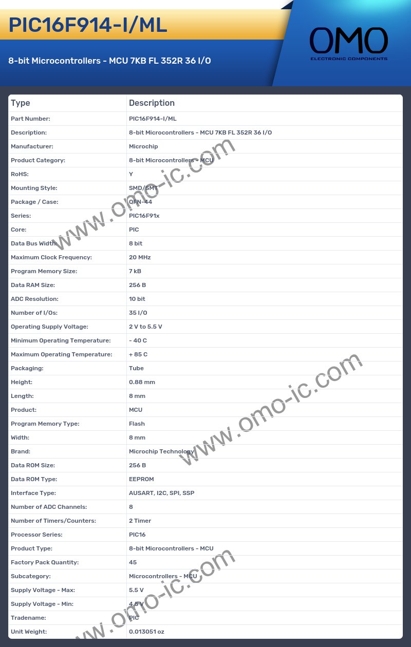 PIC16F914-I/ML