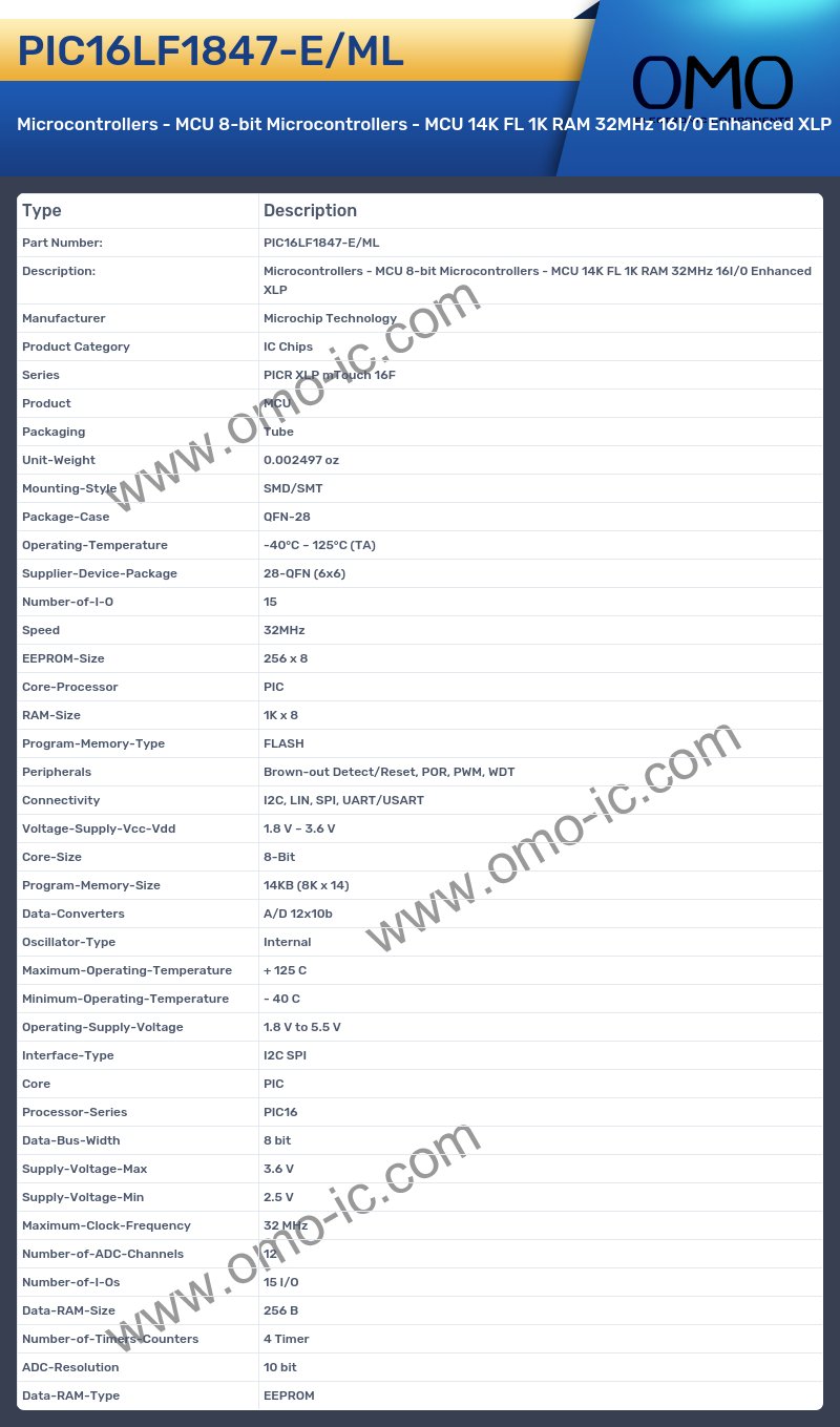 PIC16LF1847-E/ML