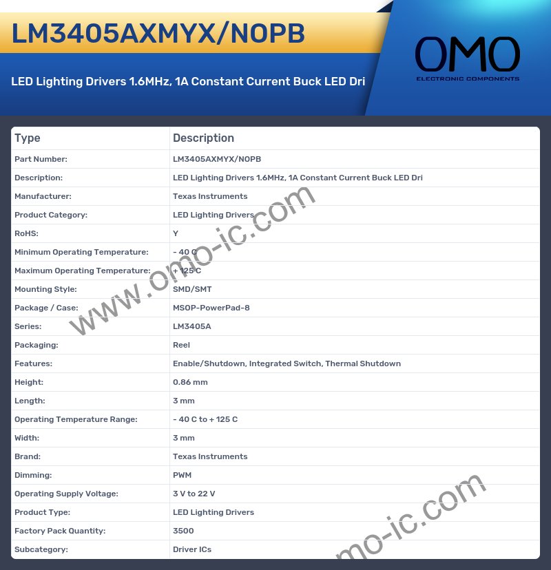 LM3405AXMYX/NOPB