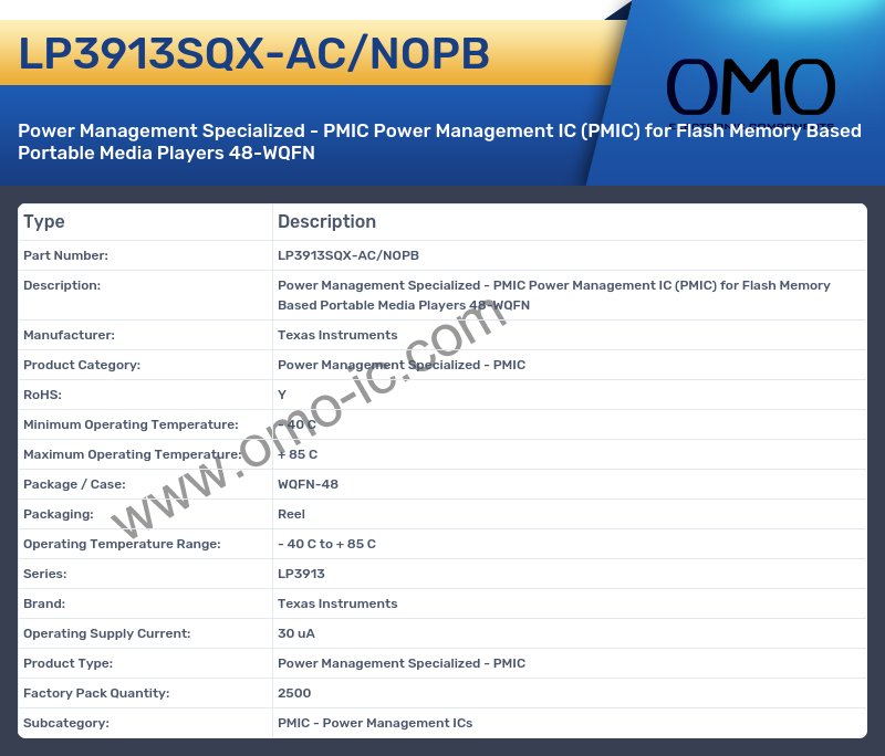 LP3913SQX-AC/NOPB