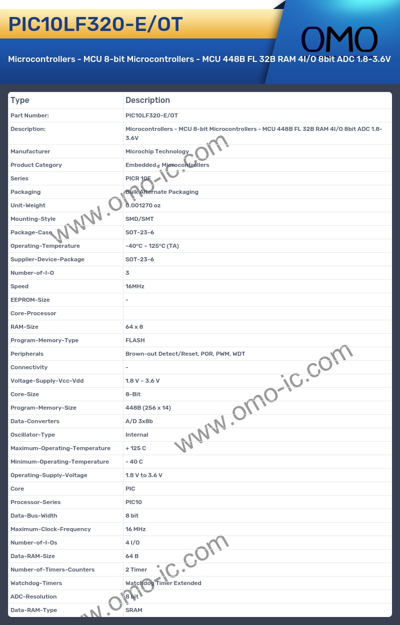 PIC10LF320-E/OT
