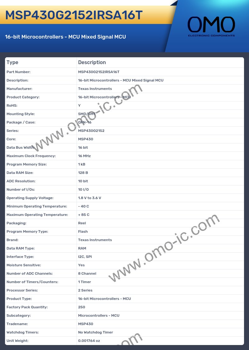 MSP430G2152IRSA16T