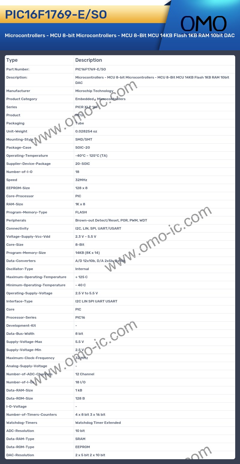 PIC16F1769-E/SO
