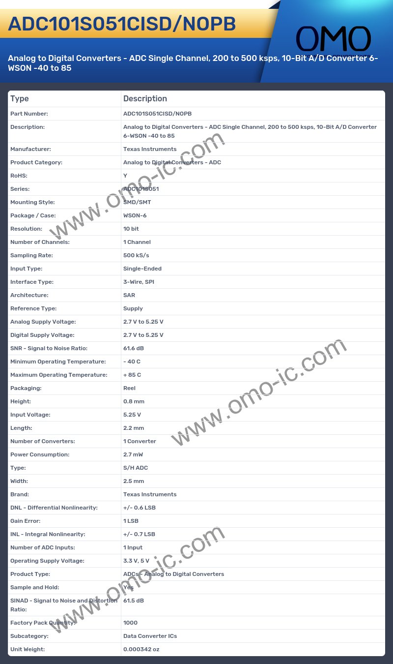 ADC101S051CISD/NOPB