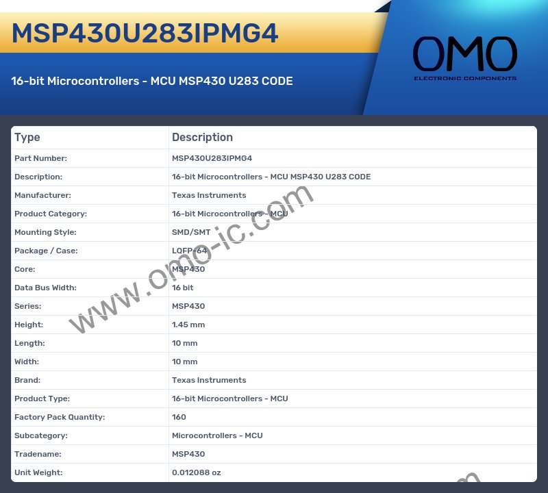 MSP430U283IPMG4