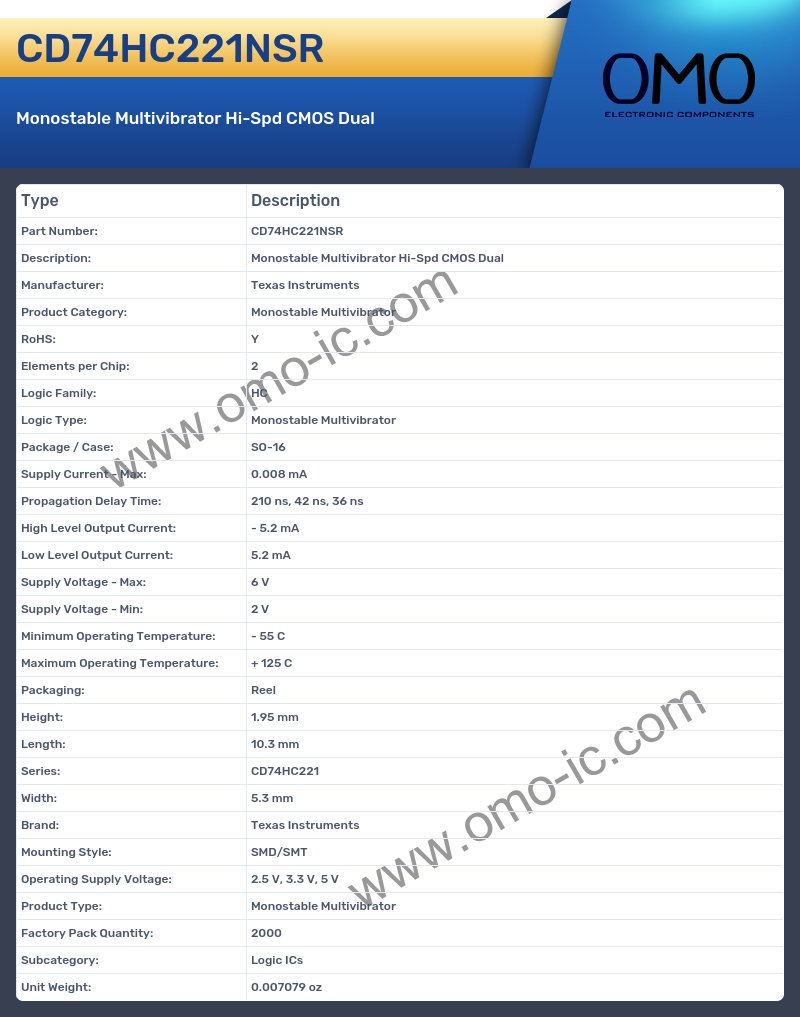CD74HC221NSR