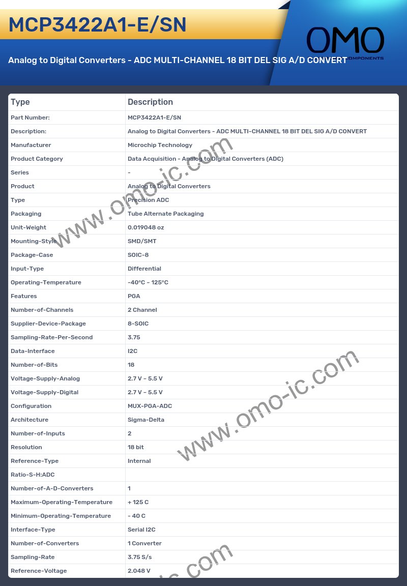 MCP3422A1-E/SN