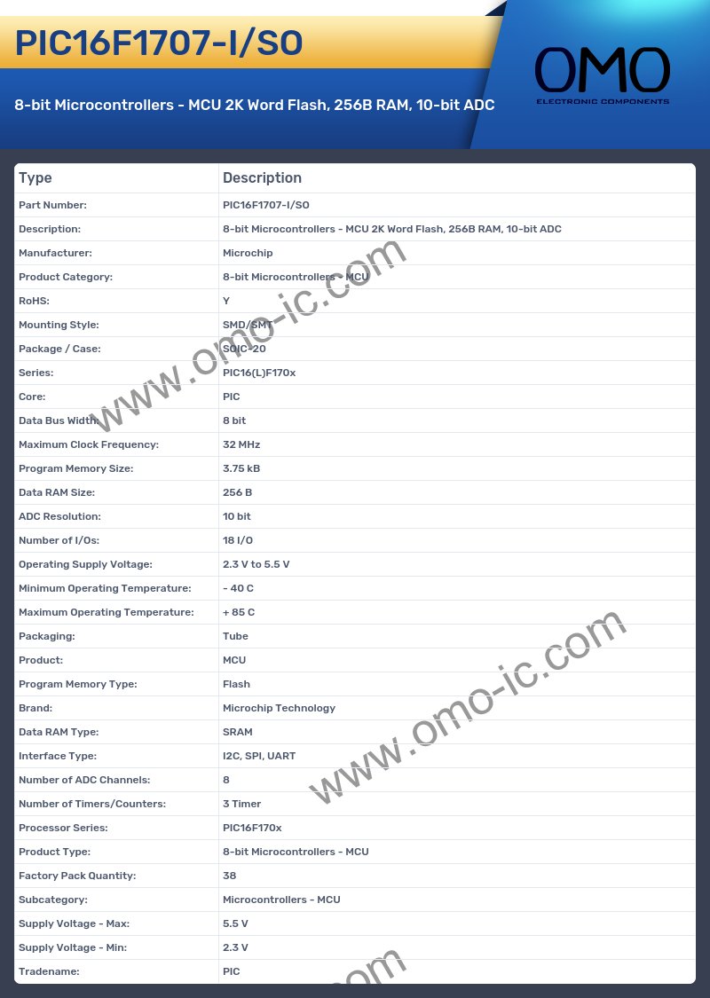 PIC16F1707-I/SO