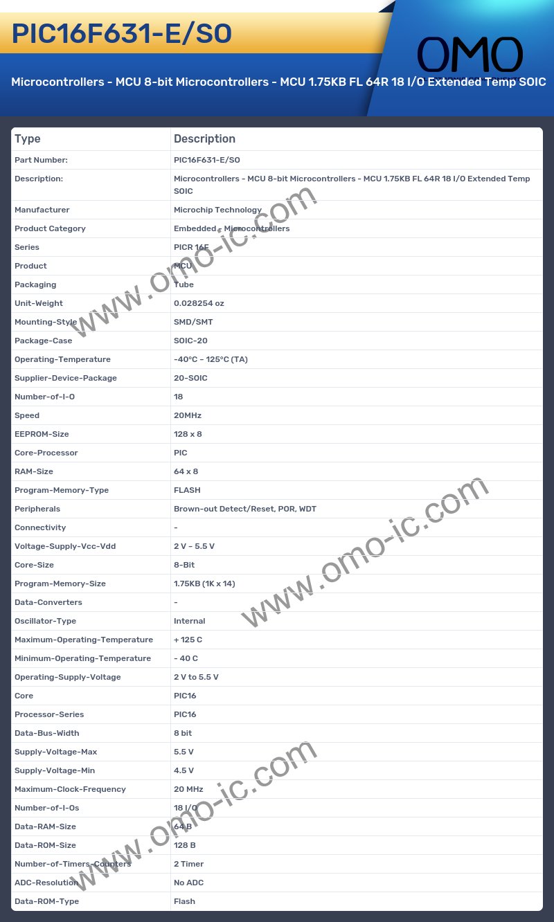 PIC16F631-E/SO
