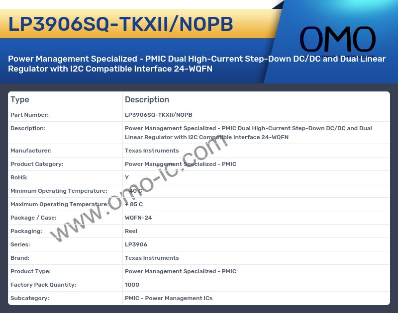 LP3906SQ-TKXII/NOPB