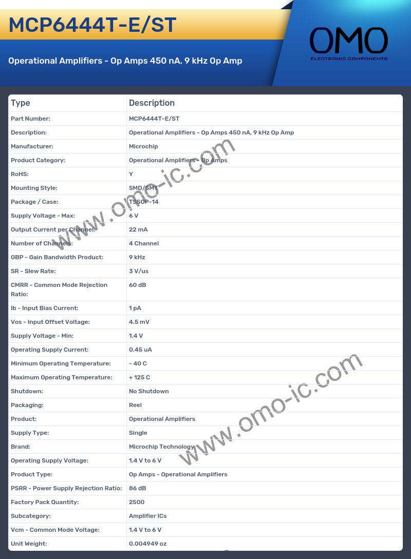 MCP6444T-E/ST