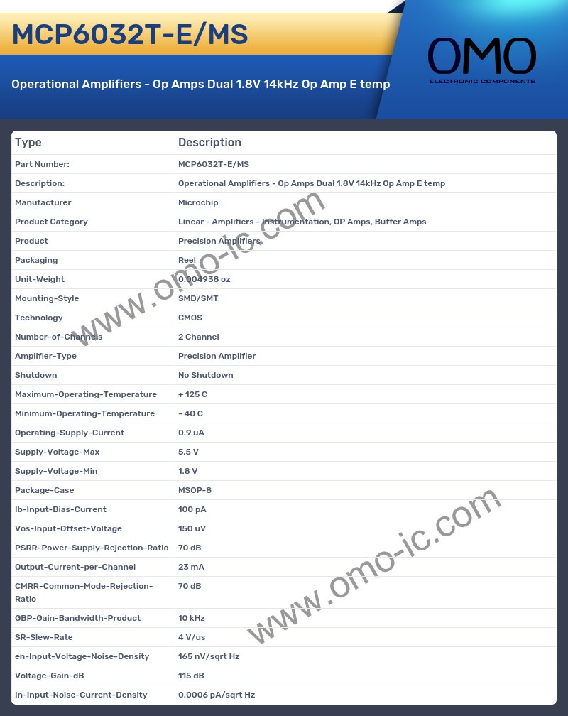 MCP6032T-E/MS