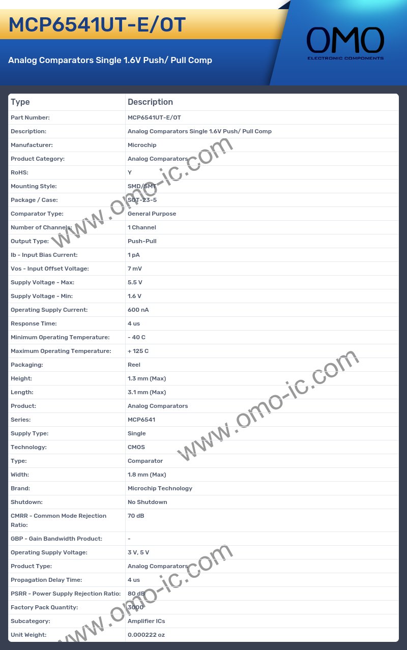 MCP6541UT-E/OT