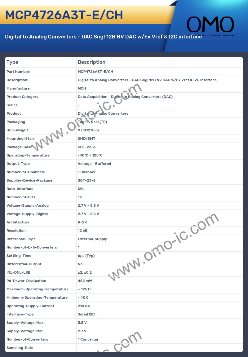 MCP4726A3T-E/CH