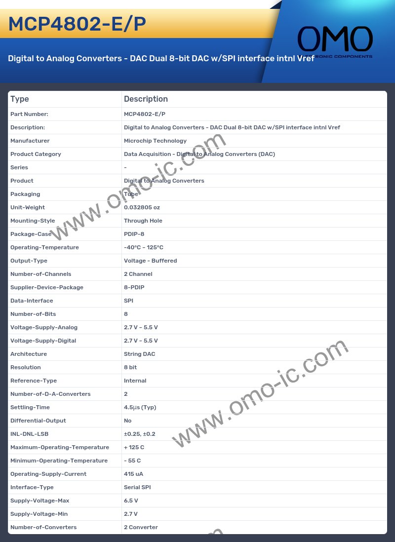 MCP4802-E/P