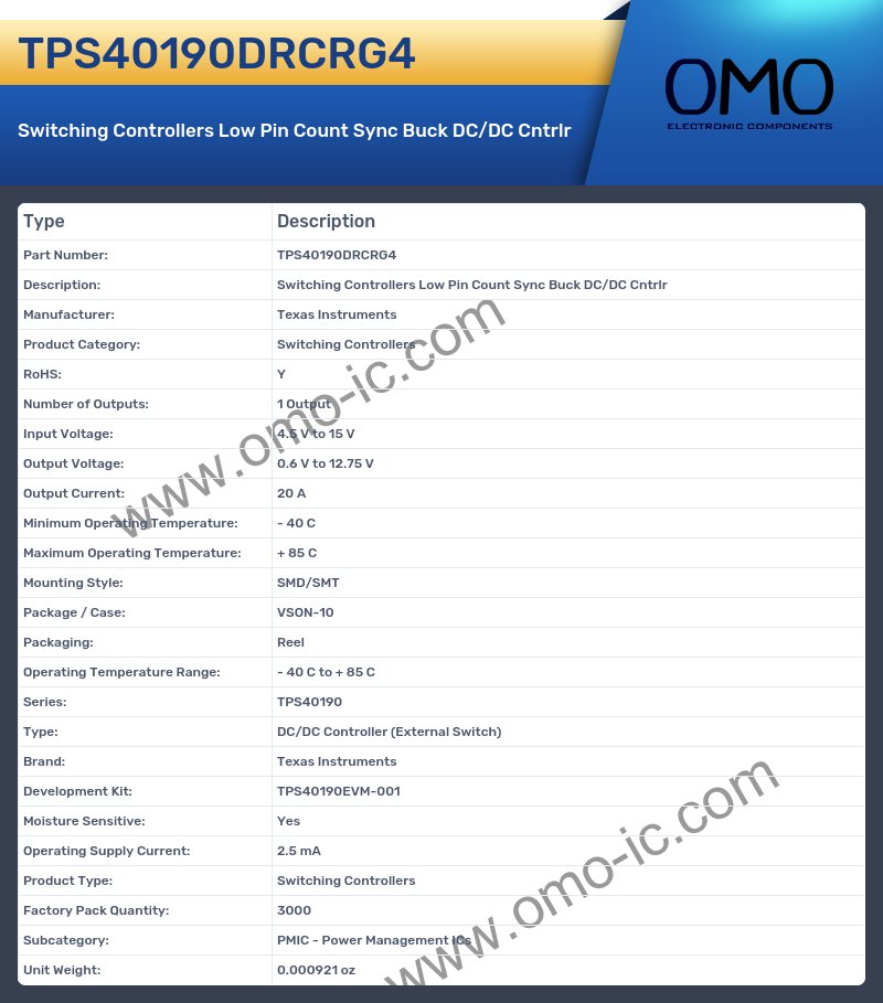 TPS40190DRCRG4