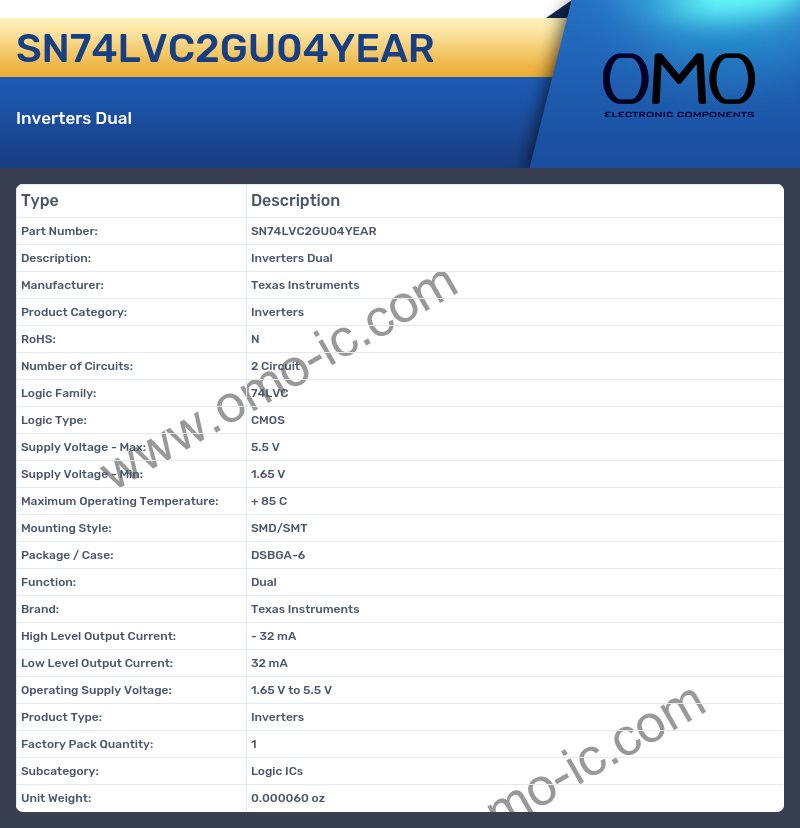 SN74LVC2GU04YEAR