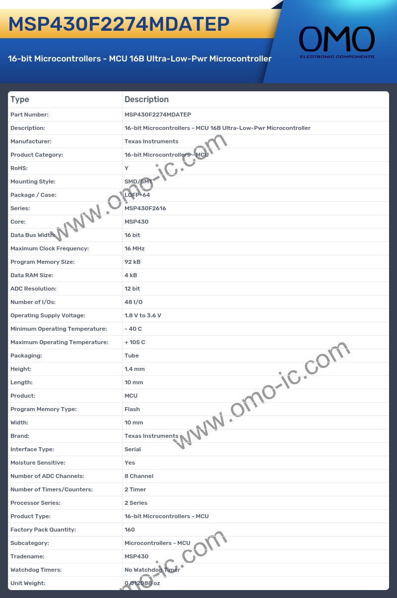 MSP430F2274MDATEP