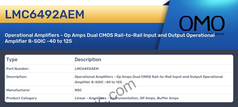LMC6492AEM