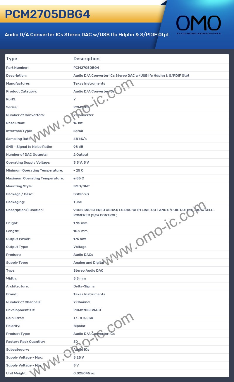 PCM2705DBG4