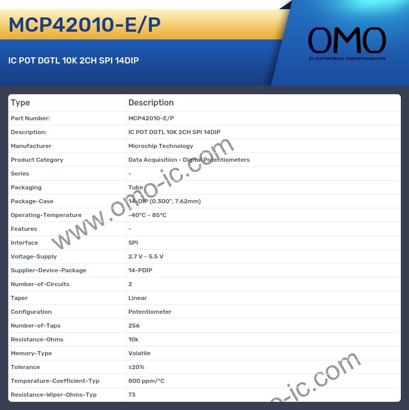 MCP42010-E/P