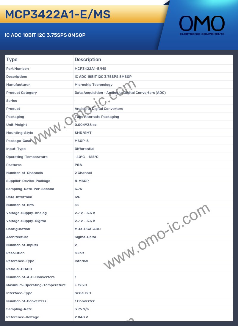 MCP3422A1-E/MS