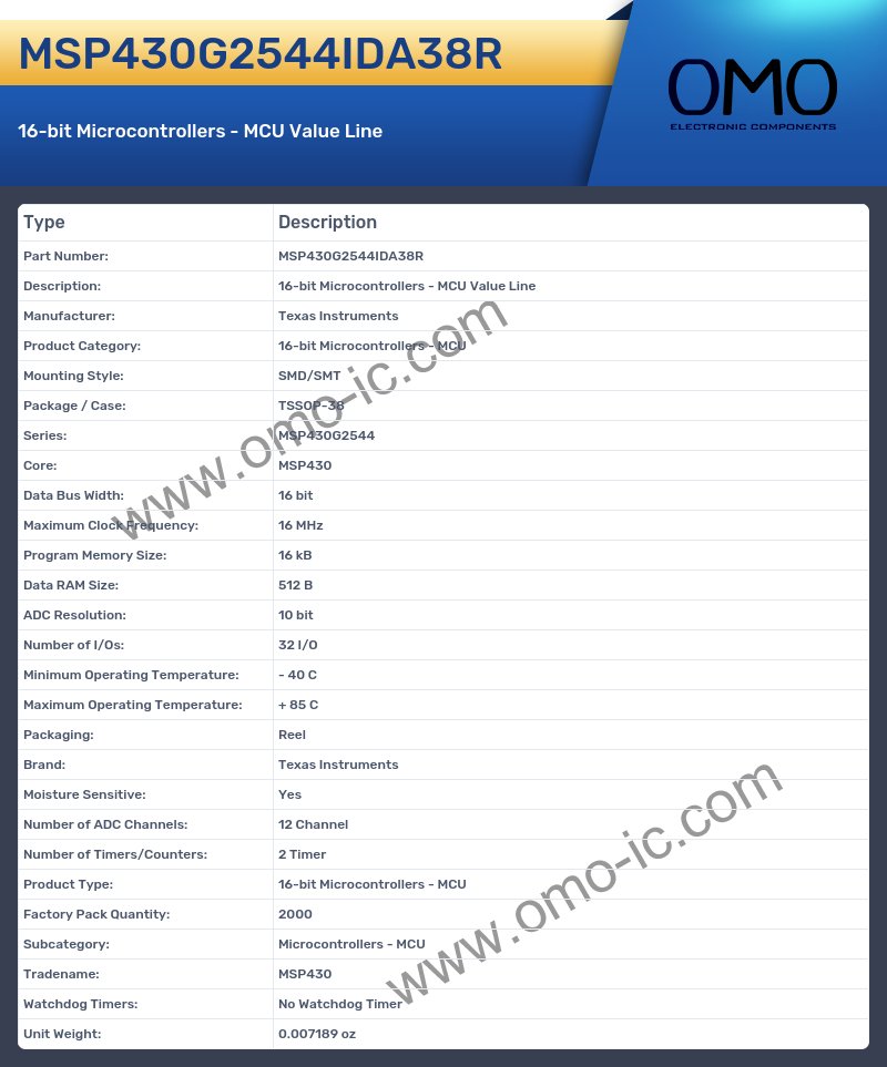 MSP430G2544IDA38R