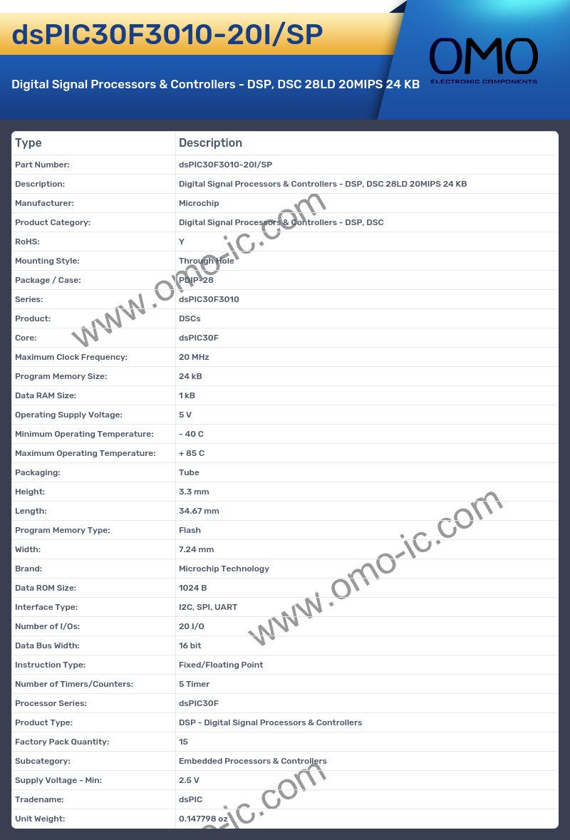 dsPIC30F3010-20I/SP