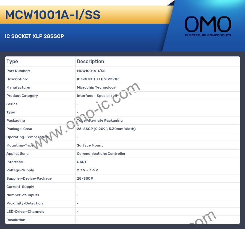 MCW1001A-I/SS