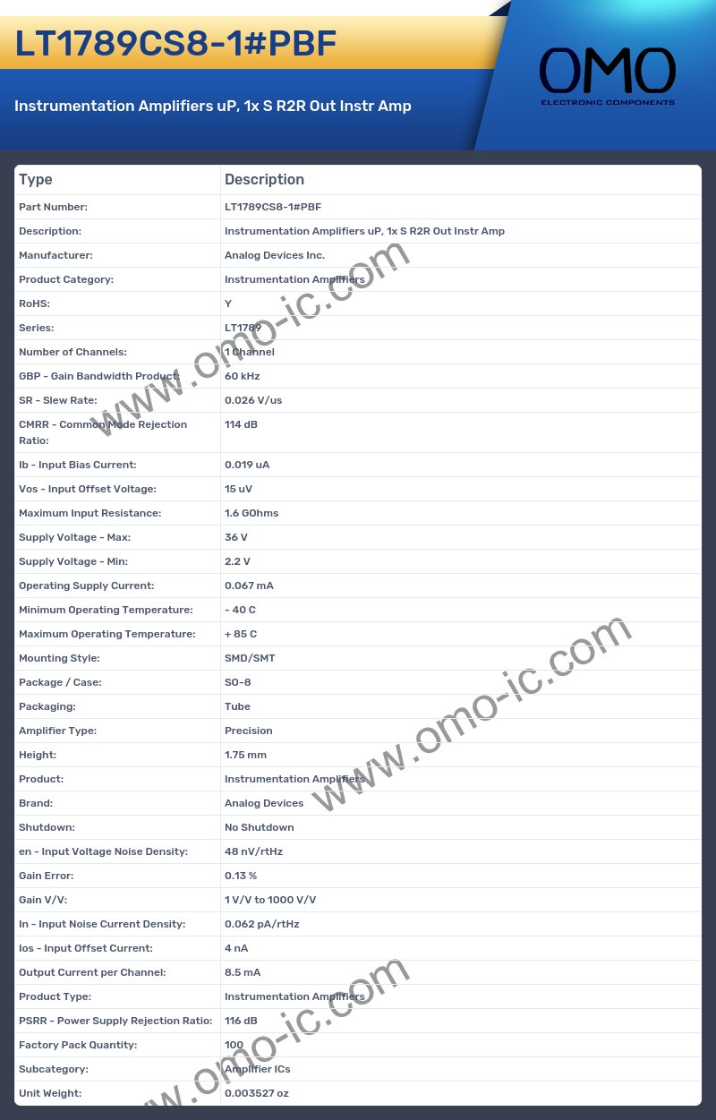 LT1789CS8-1#PBF