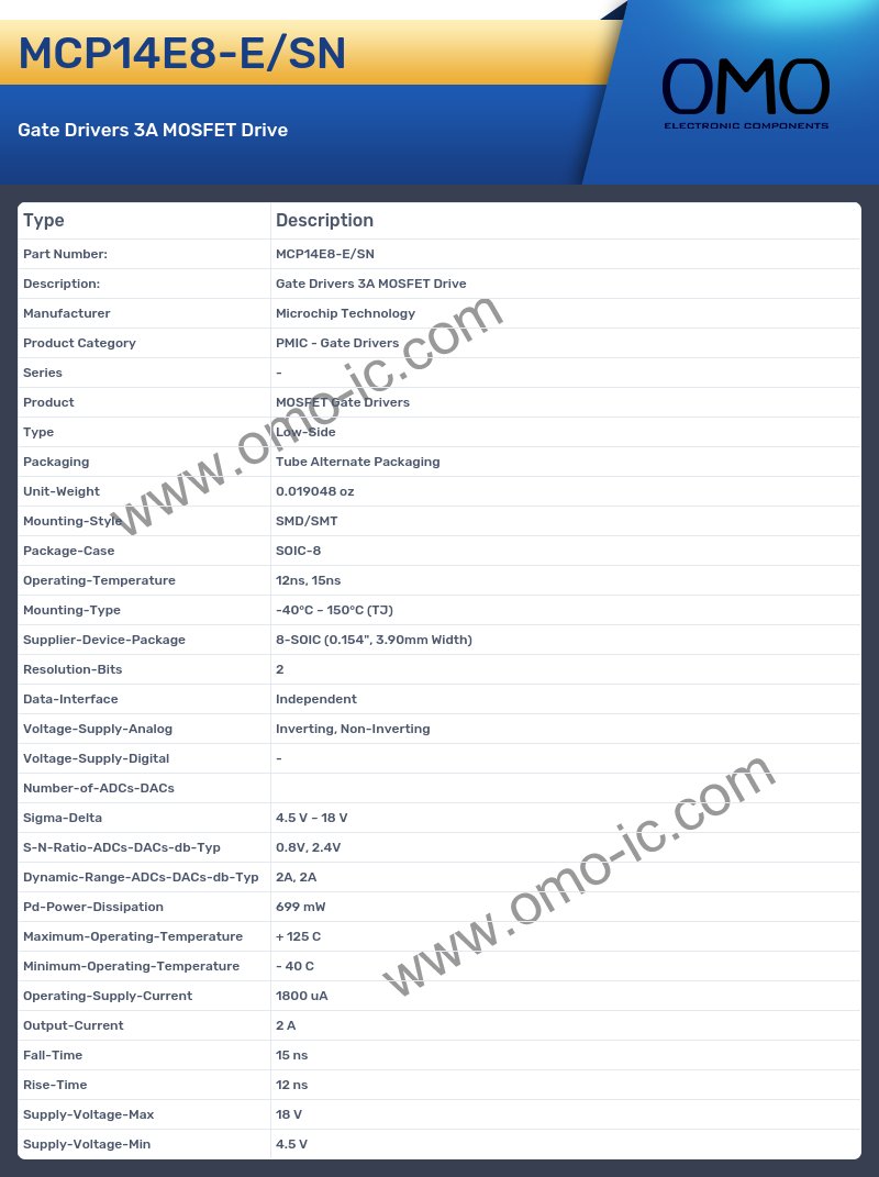 MCP14E8-E/SN