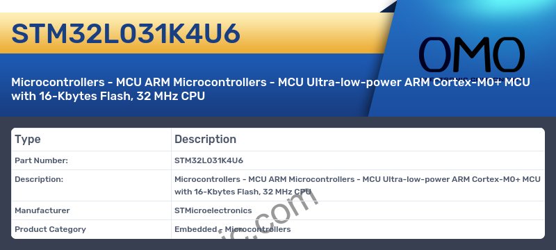 STM32L031K4U6