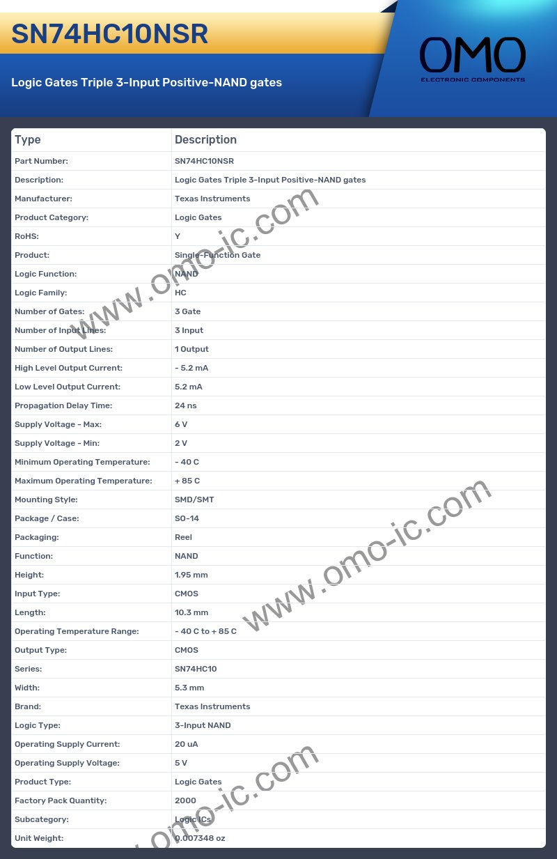 SN74HC10NSR