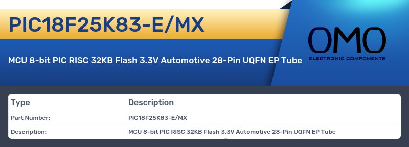 PIC18F25K83-E/MX