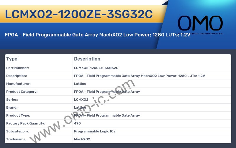 LCMXO2-1200ZE-3SG32C