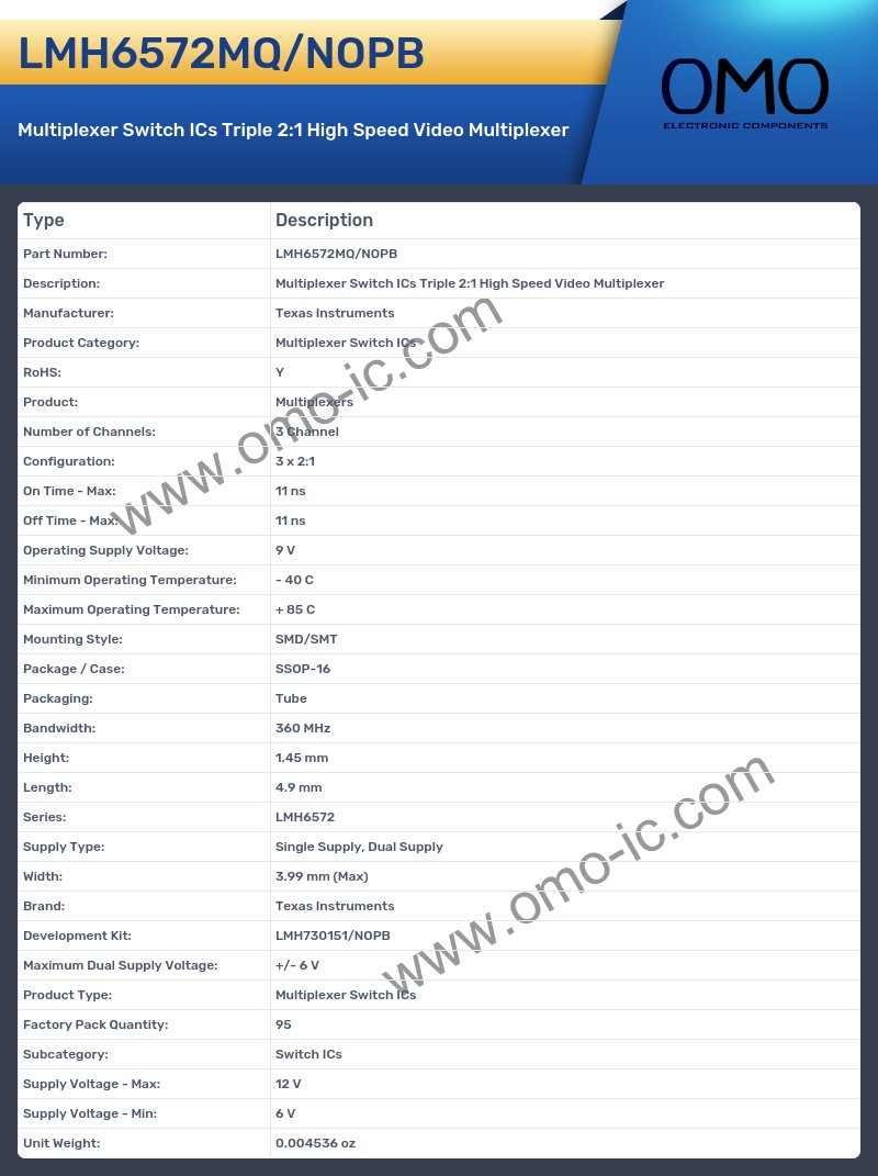LMH6572MQ/NOPB