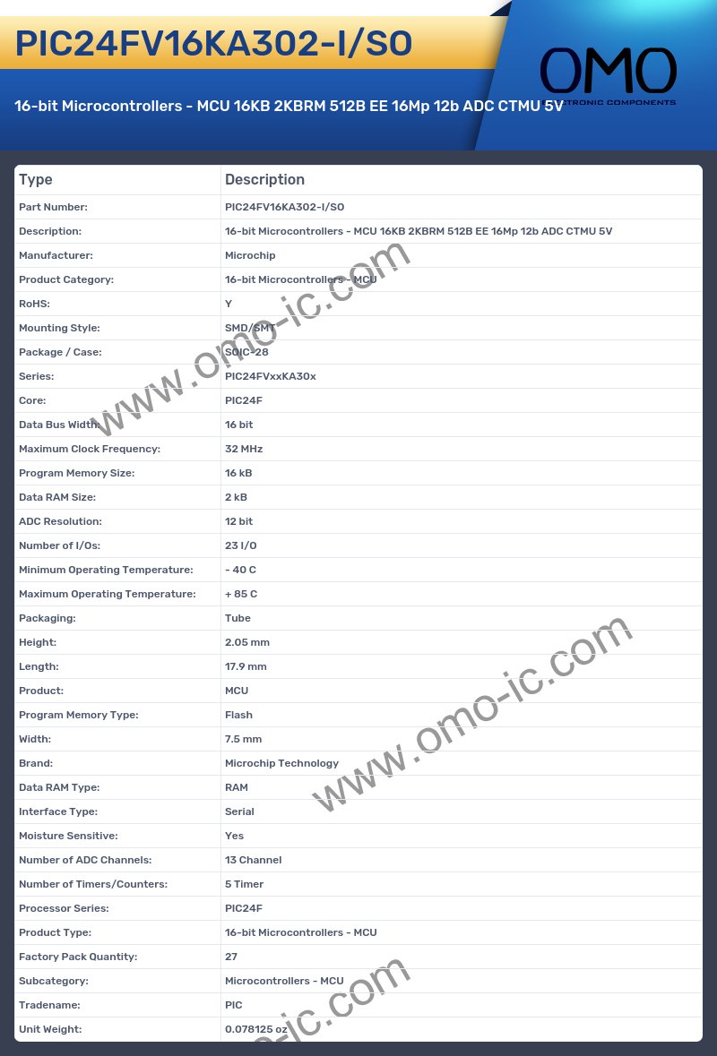 PIC24FV16KA302-I/SO