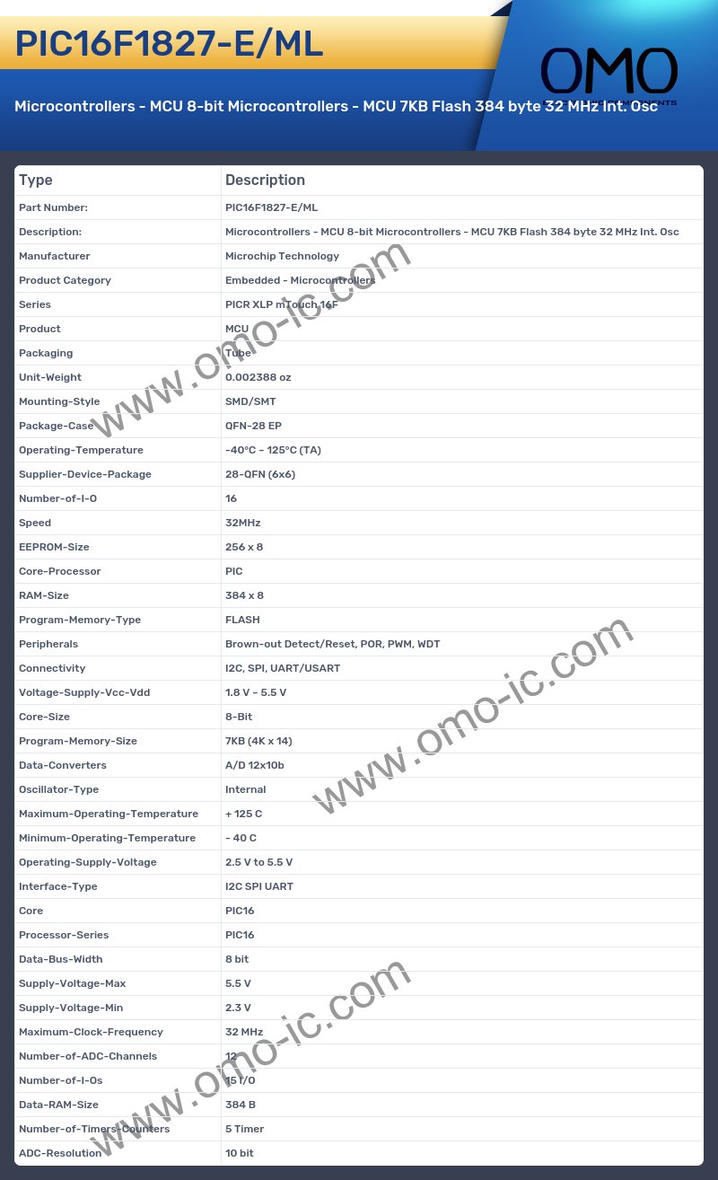 PIC16F1827-E/ML