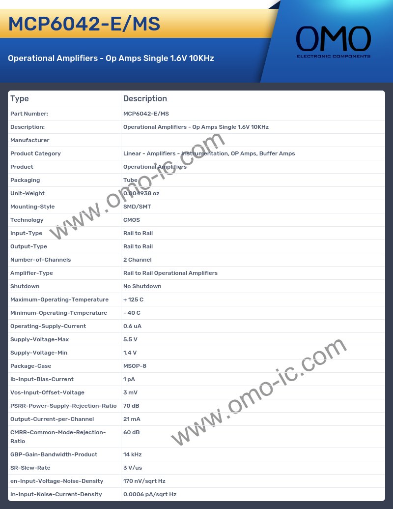 MCP6042-E/MS