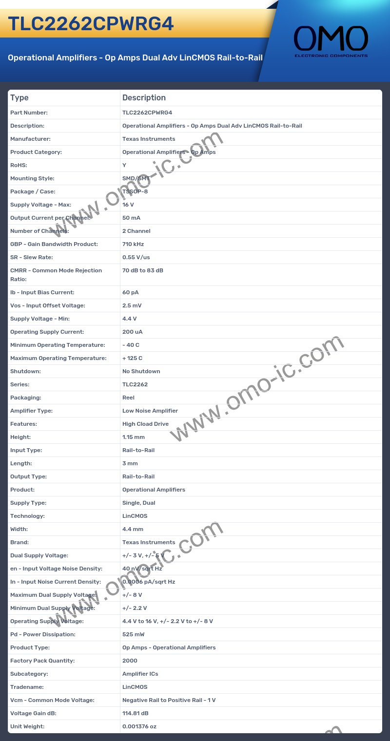 TLC2262CPWRG4