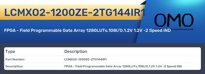 LCMXO2-1200ZE-2TG144IR1