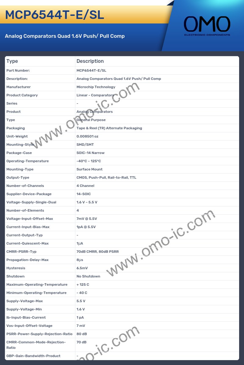 MCP6544T-E/SL