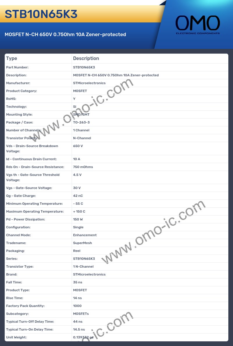 STB10N65K3